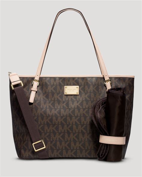 michael kors diaper bag brown